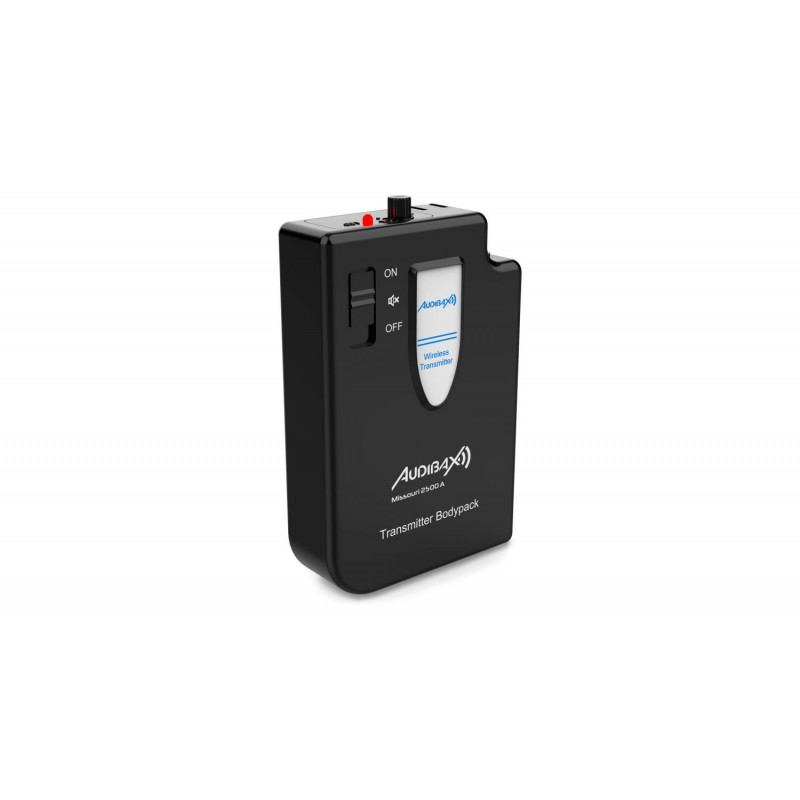 Set 2 lavaliere wireless Audibax Missouri Free Head Dual UHF Black