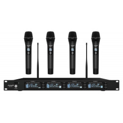 Aet 4 microfoane wireless UHF Audibax AWM 401 TD
