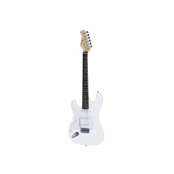 Chitara electrica de mana stanga, ST Style, alba, Dimavery ST-203 E-Guitar LH, white