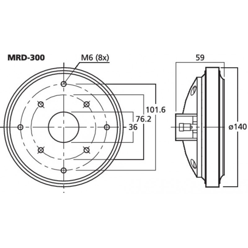 Driver horn Monacor MRD-300