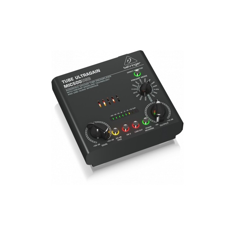 Preamplificator Microfon Behringer Tube Ultragain MIC500USB