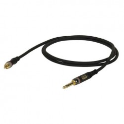 Cablu audio RCA tata la Jack 6.3 stereo, 6 m , DAP-Audio XGL-426-6m