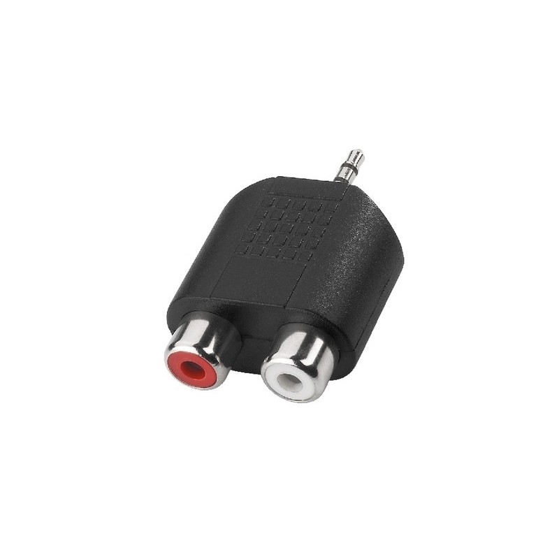Adaptor Jack 2.5 - 2 x RCA mam Monacor NTA-106
