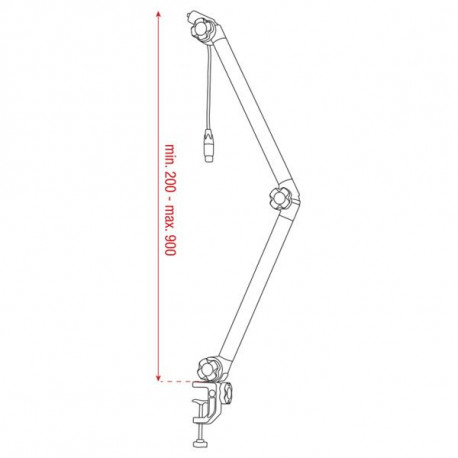 Stativ microfon DAP Audio Broadcast Stand PRO