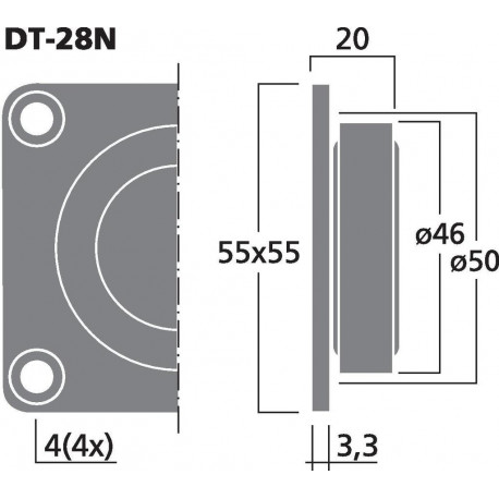 Tweeter Monacor DT-28N