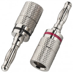 Pair of banana plugs Monacor BP-104